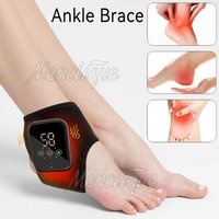 Electric Ankle Protector Foot Massager Foot Brace Hot Compress Vibration Ankle Support Guard Band Muscle Protection Relaxation