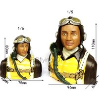 Model aircraft pilot 1/6 WWII American pilots 1/6 Scale RC Airplane Pilot Figure Model