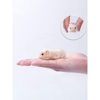 Hairy Pig Doll Simulation Soft Silicone Animal Realistic Squeeze Toy Decompression Gift for Children Study Room Office Decor