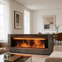 Water Vapor Fireplace with Adjustable Flame Effect Interior Fireplace Mist Firebox Fire Pit 3D Atomized LED Decoration Fireplace