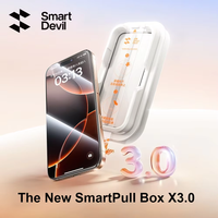 SmartDevil Screen Protector for iPhone 17 Pro Max 17 Pro 16 15 14 Dust-free Box HD Clear Temperd Glass Film Anti-fingerprint