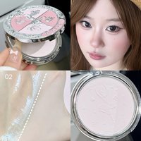 NICEKEY 3 Colors Pressed Powder Natural Makeup Face Powder Oil Control Lasting Setting Powder Smooth Finish Concealer Cosmetics