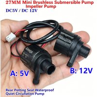 DC 5V 12V Micro Brushless Water Rockery Circulation Pump Mute Submersible Impeller Centrifugal Pump DIY Dispenser Fountain