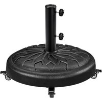 25kg Capacity Resin Outdoor Patio Umbrella Base with Wheels for All-Weather Use