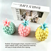 Pineapple Stress Relief Ball Soft Squeeze Toys Water Feeling Squishy Sensory Toys Water Beads Squeeze Fidget Toy Anti Anxiety