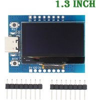 ESP32-C3 Development Board with 1.3 Inch OLED Display, WiFi Bluetooth IoT Module Ceramic Antenna for Arduino
