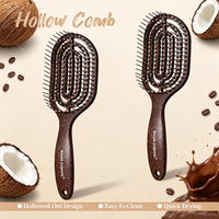 1Pcs Anti-static Massage Combs Salon Wet Hair Brush Women's Hairdressing Styling Tools Exfoliating Dry And Wet Use Hair Brush