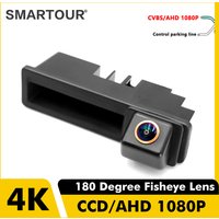 Smartour 180 Degree Fish Eye Lens CCD AHD 1080P Car Rear View Trunk Handle Camera For Audi A1 A3 A4 A6 A6L S5 Q5 Q7 2008-2012