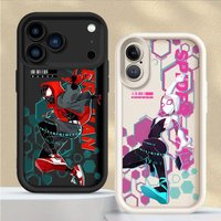 Phone Case for iPhone 15 16 14 Plus 17 Air XS Max XR 13 12 11 Pro Max 16e Soft Cover Marvel Sipider Man Gwen Cool