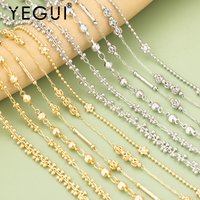 YEGUI,1m/lot,C428,chain,18k gold rhodium plated,copper,nickel free,hand made,diy bracelet necklace,charms,jewelry making