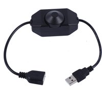 USB LED Knob Dimmer DC 5V Ribbon Brightness Adjust Switch Controller Connector For 5050 3528 2835 5 Volt Strip Lights