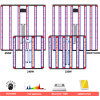 YXO 1000W Full Spectrum LED Grow light LM301H EVO Quantum Tech LED Grow light Bar UV IR Turn On/Off For Plant Light
