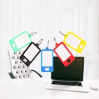 5 Pcs Key Tag Luggage Name Tags Labels Suitcase Plastic Key Tags With Id Tags Key Labels Garment Tags Key Ring Tags Hard