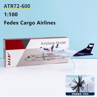 1:100 Model LOT E195/QANTAS FK-100/New Zealand DASH- Q300/KLM Fokker/ATR72-600/Portugal Aircraft Collection Display With Base