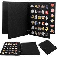 1/3Pcs Felt Pin Brooch Display Storage Book Large-Capacity Badge Charms Organizer Flip Page Shoe Charm Collection Booklet