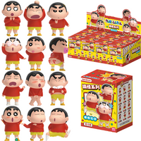 Crayon Shin-Chan Cartoon Anime Figure Mini Rice Grain Doll Model Peripheral Blind Box Toys Desktop Ornaments Birthday Gifts