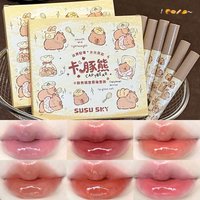 Katun Bear Lip Gloss Set Hydrating Gloss Texture Create Plump Lips Affordable for Personal Use Gifting