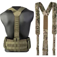 Tactical Harness Heavy Duty Waist Belt Y-type Duty Belt Harness Shoulder Combat Sling Strap Hunting Accessories