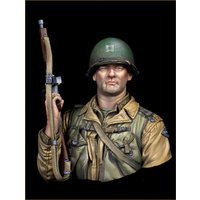 1/10 Scale Resin Bust Assembled Model Kit US 2nd Ranger Battalion Soldier Normandy Military Miniature Unassembled and Unpainted