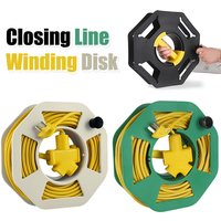 Portable Plastic Cable Winding Reel - Wire Storage Reel with Closing Line Disk | Rolling Line Dish & Winding Winch
