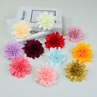 10pcs 10.5cm Large Dahlia Artificial Flower Heads Birthday Party Fake Flowers DIY Bride Bouquet Garland Wedding Car Decoration