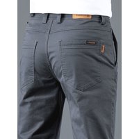 Men's Business Casual Straight Leg Loose Fit Work Pants Large Size Wear Resistant Construction Worker Versatile Long Lasting ...