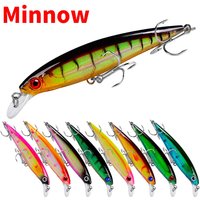 1PCS Japan Minnow Fishing Lure Artificial Pesca Hard Bait Professional Wobblers Swimbait Bass Pike Carp