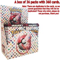 360Pcs/Box Anime Pokemon Card Scarlet Violet 151 English SV2a Version TCG Classics Expansion Booster Box Trade Card Gifts