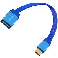 0.2M Short USB C to USB A Female OTG Adapter Cable 3A 10Gbps High Speed Type-C to Type-A Converter Cord for Laptop Tablet Phone