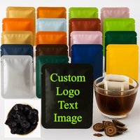 500PCS 8g~25g Open Top Aluminum Foil Packaging Bag DIY Logo Matcha Cocoa Drip Coffee Tea Powder Sugar Salt Heat Sealing Pouches