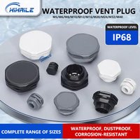 10PCS IP68 Waterproof Vent Plug Screw Automatic Exhaust Breather Valve M5x0.8---M40x1.5 Nylon Breathable Valve Pressure Balance