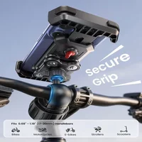 AliExpress NONE outdoor 2026 Dual Anti-Shake Motorcycle Mount for Anti-Shake Vibration Handlebar for iPhone/Samsung for Phone Holder for Bike