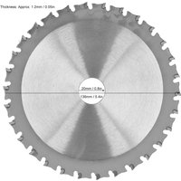 Circular Cutting Blade Cutting Saw Blade Saw Blade Circular Metal Cutting Disc Industry Hardware Tool 136 x 1.5 x 1.2 x 20 x 30T