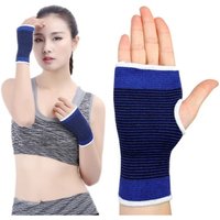 AliExpress NONE 1/2PCS Sports Wristbands Cotton Knitted Elastic Wrist Support Basketball Cycling Sweatband Ankle Elbow Warmer Protector