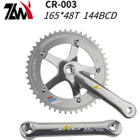 MTB Bike Crankset Square Hole Fixed Gear Chain Wheel 165mm 48T 144BCD Aluminum Alloy Single Speed Bikes Track Bicycle