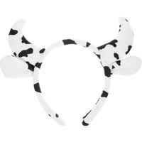 Cow Horn Headband Comfortable Cloth Cow Ears Face Washing Party Photo Prop Animal Headband Adult Animal Headbands