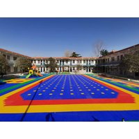 12'x 12' Anti-Slip Waterproof Interlocking Floor Tiles Shock Absorption Eco-Friendly Basketball Court Tiles