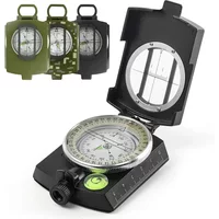 Tactical Survival Compass High Precision Professional Metal Sight Compass Luminous for Outdoor Hiking Climbing Exploring Geology