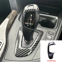 Carbon Fiber Black For BMW 1 2 3 4 5 6 Series F20 F21 F22 F23 F30 F31 F32 F33 F34 F35 F36 GT F07 Car Gear Shift Knob Cover Trim