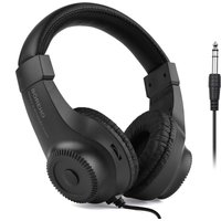 Wired Stereo Monitor Headphones Over-ear Headset with 50mm Driver 6.5mm Plug for Recording Monitoring Music (NOT for PC)