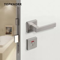 Bathroom Red and Green Indicator Door Lock, Occupied or Unoccupied Indicator, Partition Lock, Bathroom Office Split Door Handle