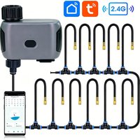 Tuya Smart Wifi Irrigation Timer Sprayer Watering Kit for Garden Lawn Plants Timing Misting Cooling System Quick Connect Fogging