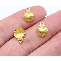 WYSIWYG 20pcs 12x9mm 2 Colors Shell Charms Pendant For DIY Jewelry Making Handmade Jewelry Craft Findings