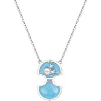 PANPOKI 925 Sterling Silver Adjustable Shell Ocean Series Necklace Pendant Necklace for Women Birthday Gifts Fine Jewelry