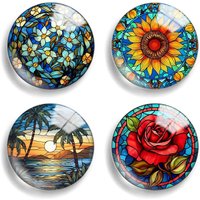 898 Rose Mix Round Glass Cabochon Jewelry Finding 14mm 10mm 20mm 25mm 30mm 40mm 18mm Snap Button Charm Bracelet