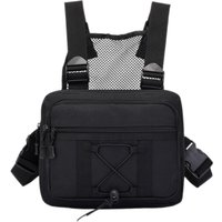 Men Molle Shoulder Bag Anti-Theft Oxford Molle Shoulder Vest Bags Safe Multifunctional Portable Lightweight for Outdoor Camping