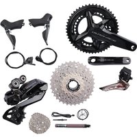 AliExpress Shimano Di2 Dura Ace R9270 2x12 Speed Hydraulic Disc Brake Set R9200 Crankset FD RD-R9250 Battery DN300 For Road Bike Groupset