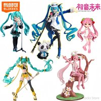 BLOKEES Hatsune Miku Building Block Miracle Edition Kawayi Anime Cartoon Assembled Toy Model Desktop Decorations Holiday Gifts