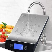 Kitchen Scale 15Kg/1g Weighing Food Coffee Balance Smart Electronic Digital Scales Stainless Steel Design for Cooking and Baking