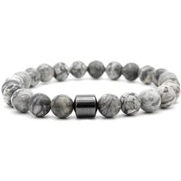 Tiger Eyes Natural Stone Beads Handmade Men Magnetic Hematite Accessory Bracelets for Boyfriend Father Gift